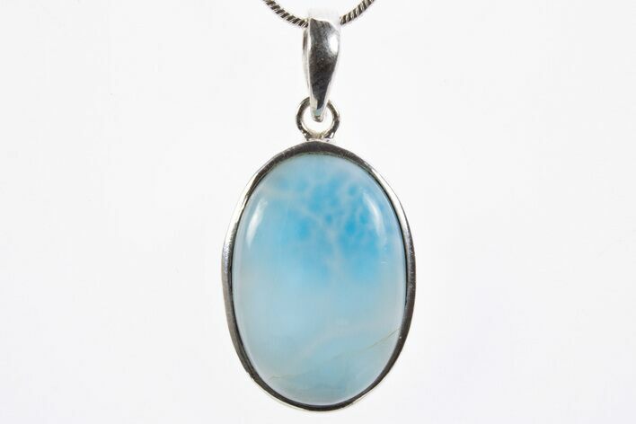 Stunning, Larimar Pendant (Necklace) - Sterling Silver #303227
